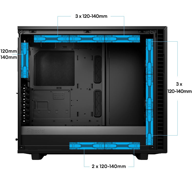 Fractal Design Define 7 | Black Mid Tower Computer Case